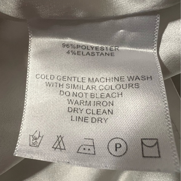 Maniere de Voir White Satiny Ruched Mini Dress 2 - Picture 5 of 9